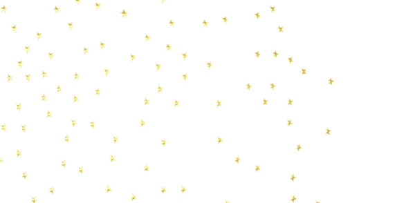 Kutlama Tasarımları İçin Beyaz Arkaplanda Altın Yıldız Konfeti
