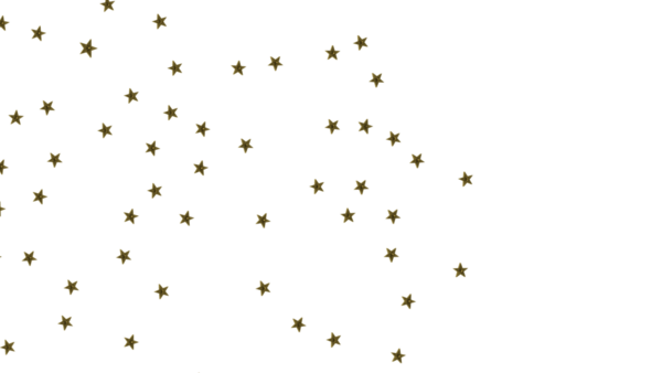 Beyaz arka planda altın yıldızlar, kutlama için tasarım, şenlik konsepti