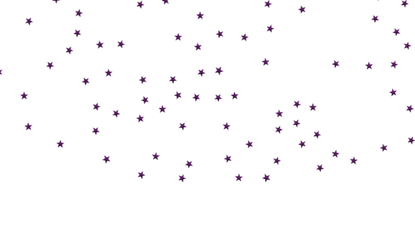 Beyaz Boşluğa Düşen Mor Yıldızlı Soyut Arkaplan