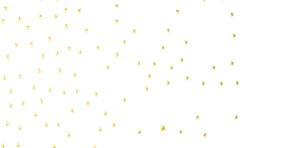 Beyaz Arkaplanda Altın Yıldız Konfeti: Kutlama ve Neşe