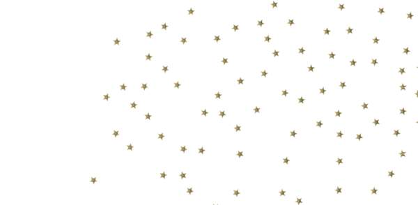 Beyaz arka planda altın yıldız konfetisi, şenlikli ve kutlama konsepti