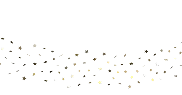 Beyaz Arkaplan Karşısında Soyut Altın Yıldız Konfeti