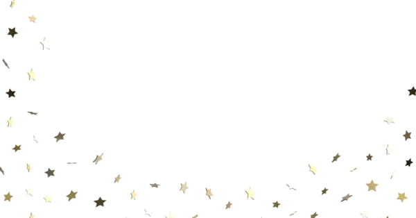 Beyaz Arkaplanda Düşen Parlayan Altın Yıldızlar - Kutlama