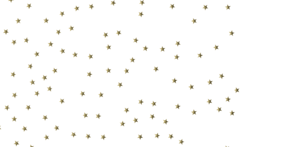 Beyaz arka planda altın yıldızlar, bayramı kutluyorlar.