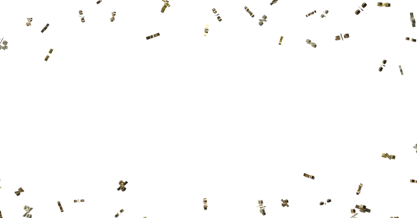 Kutlama için Beyaz Arkaplanda Altın Yüzde Sembolleri Düşüyor