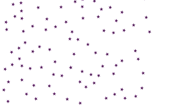Dekorasyon için Beyaz Arkaplanda Soyut Mor Yıldız Deseni