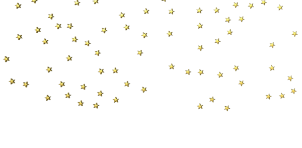 Altın Yıldız Konfeti Kutlamalar İçin Beyaz Arkaplanda Serpiştirildi