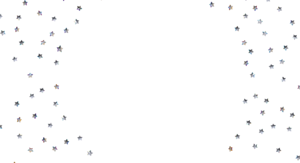 Parlak beyaz arka planda parlayan gümüş yıldızlar.