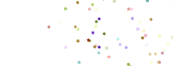 Beyaz Arkaplanda Renkli Yıldız Konfeti: Kutlama Dekorasyonu Konsepti