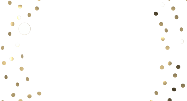 Beyaz Arkaplanda Kutlama İçin Zarif Altın Konfeti Düzenlemesi