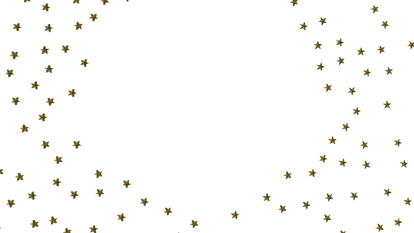 Altın Yıldız Konfeti Tatil Dekorasyonu için Beyaz Arkaplanda Serpiştirildi