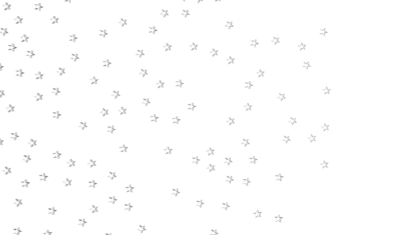 Beyaz üzerine ışıldayan ışık parçacıkları olan soyut yıldız arkaplan tasarımı