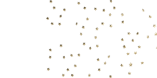 Beyaz Arkaplanda Altın Yıldız Konfeti: Kutlama ve Zarafet