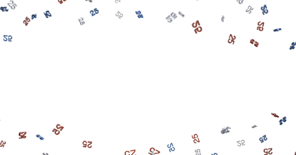 Beyaz arka planda süzülen 25 numaralı soyut, yaratıcı kavram