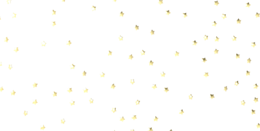 Beyaz arka planda altın yıldız konfetisi bayram tasarımı