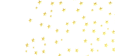 Kutlama ve Dekorasyon İçin Altın Yıldızlar Yüzüyor