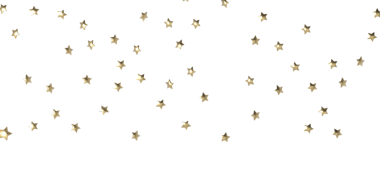 Kutlama ve Neşe İçin Beyaz Arkaplanda Altın Yıldız Konfeti