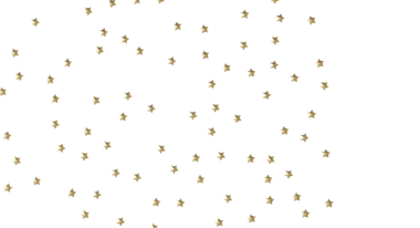 Beyaz Arkaplanda Altın Yıldız Konfeti: Kutlama ve Dekor