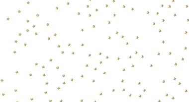 Kutlama ve Neşe İçin Beyaz Arkaplana Altın Yıldızlar Dağıldı