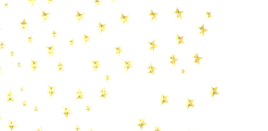 Dekorasyon ve Tasarım Elementleri için Beyaz Arkaplan üzerine Altın Yıldız Dağıtıldı