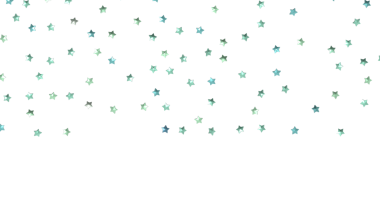 Şenlik tasarım elementleri için beyaz arkaplanda suluboya yıldız konfeti deseni