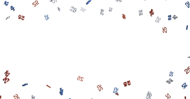 25 'lik Konfeti Kutlamalar İçin Beyaz Arkaplanda Yüzüyor