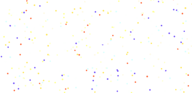 Beyaz Arkaplanda Soyut Renkli Noktalar: Kutlama ve Neşe