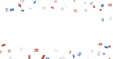 Kutlamalar ve Yıldönümleri için 25 Numaralı Konfeti, Beyaz Arkaplanda İzole Edildi