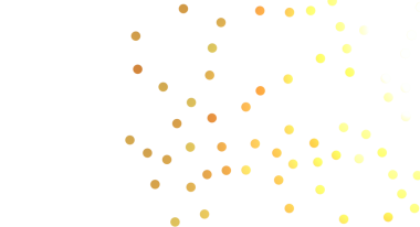 Beyaz arkaplan grafiğine dağılmış soyut sarı noktalar