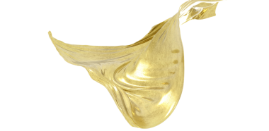 Beyaz Arkaplanda Hareketli Zarif Altın Kumaş