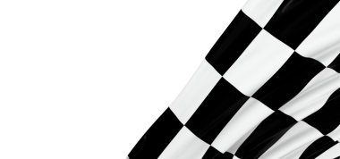 Spor veya yarış kavramları için kopyalama alanı olan dama tahtası bayrağı sallanıyor