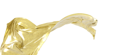 Beyaz Arkaplan 'a Karşı Şık Altın Kumaş