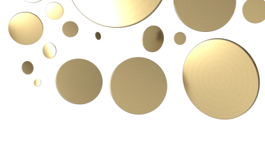 Altın halkalar Işık ve Gölge ile Soyut Arkaplanda Yüzüyor