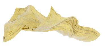 Beyaz Arkaplanda Yüzen Zarif Altın Kumaş