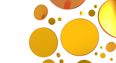 Tasarım elemanı kullanımı için beyaz arkaplanda soyut altın halkalar