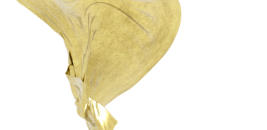 Beyaz Arkaplan Karşısında Soyut Altın Kumaş Dokusu