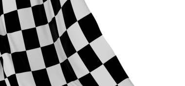 Yarış ya da Kutlama İçin Havada Damalı Bayrak Dalgası