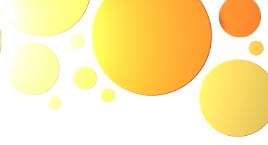 Beyaz boşlukta soyut sarı ve turuncu daireler