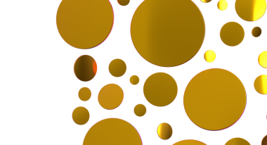 Dekorasyon ve Tasarım İçin Beyaz Arkaplanda Soyut Altın Halkalar