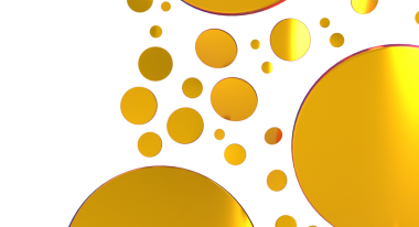 Tasarım ve dekor için beyaz arkaplanda soyut altın halkalar