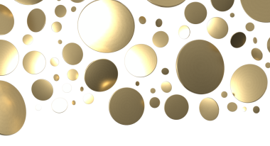 Beyaz Arkaplanda Zarif Altın Çember Kalıbı: Görsel Konsept