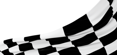 Damalı bayrak sallama spor yarışları konsepti