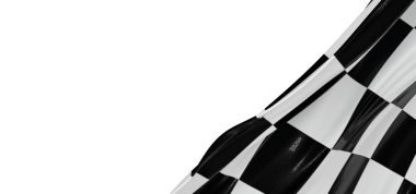 Kopya Alanı ile Yarış Bayrağı - Siyah ve Beyaz Damalı