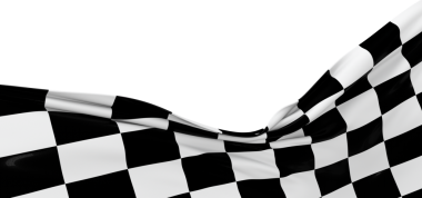 Damalı Bayrak Yarışta Rüzgarda Dalgalanıyor