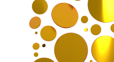 Beyaz Arkaplanda Soyut Altın Halkalar, Lüks Tasarım Konsepti