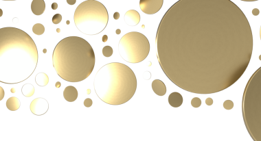 Beyaz Arkaplan Altın Çemberler, Soyut Lüks Tasarım