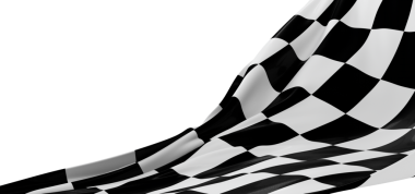 Hız Kavramı İçin Beyaz Arkaplanda İşaretli Bayrak Hareketi