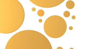 Tasarım için beyaz arkaplanda soyut sarı daireler.