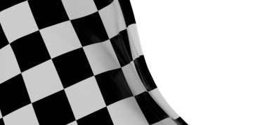 Hız, yarış, rekabet, bitiş konsepti için kareli bayrak sallama