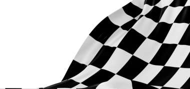 Beyaz Arkaplanda Damalı Bayrak Dalgalanması, Yarış Konsepti.